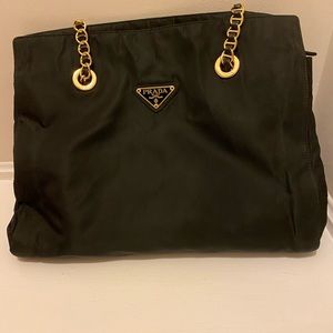 Prada Tessuto chain nylon vintage bag